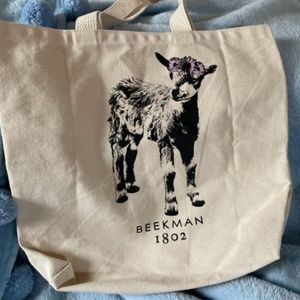Beekman 1802 Canvas Tote, Printed on both sides, w/o tags